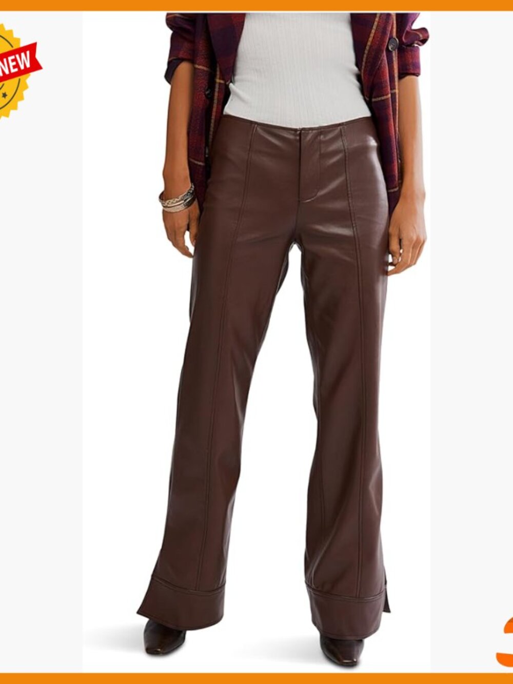 Mid-Rise Vegan Cargo Pants, Straight Leg, Size 6, 31 Inseam